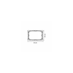 Rectangle dentelles papier blanc 37 x 26 cm - par 250
