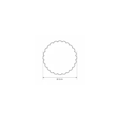Rond pâtissier festonné ø 130 mm - par 250