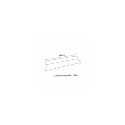 Rouleau papier irisé neutre 35 µ - 1 x 120 m