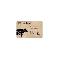 Ruban d'impression noir imprimante Edikio Flex carte PLA/Bois