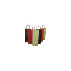 Sac bouteille kraft brun vergé 14 + 8 x 39 cm - par 50
