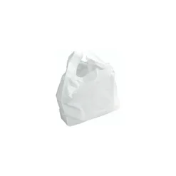 Sac bretelles blanc PEBD 50 µ - 40 x 20 + 10 cm - par 500