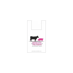 Sac bretelles Premium PEBD 50 µ 45 x 26 + 6 cm - par 500