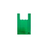 Sac bretelles vert PEBD 50 µ 45 x 26 + 6 cm - par 500