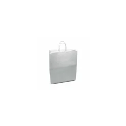 Sac cabas argent à poignées torsadées 35 x 14 x 40 cm - par 50
