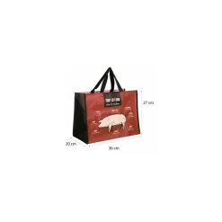 Sac cabas "Charcuterie" 36 + 20 x27 cm - par 100