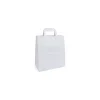 Sac cabas kraft blanc 26 x 29 + 14 cm - par 250