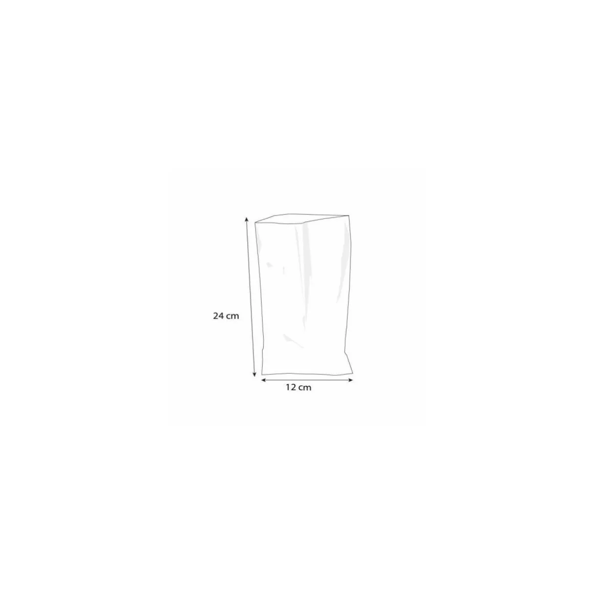 Sachet cellophane plat 12 x 24 cm - par 100