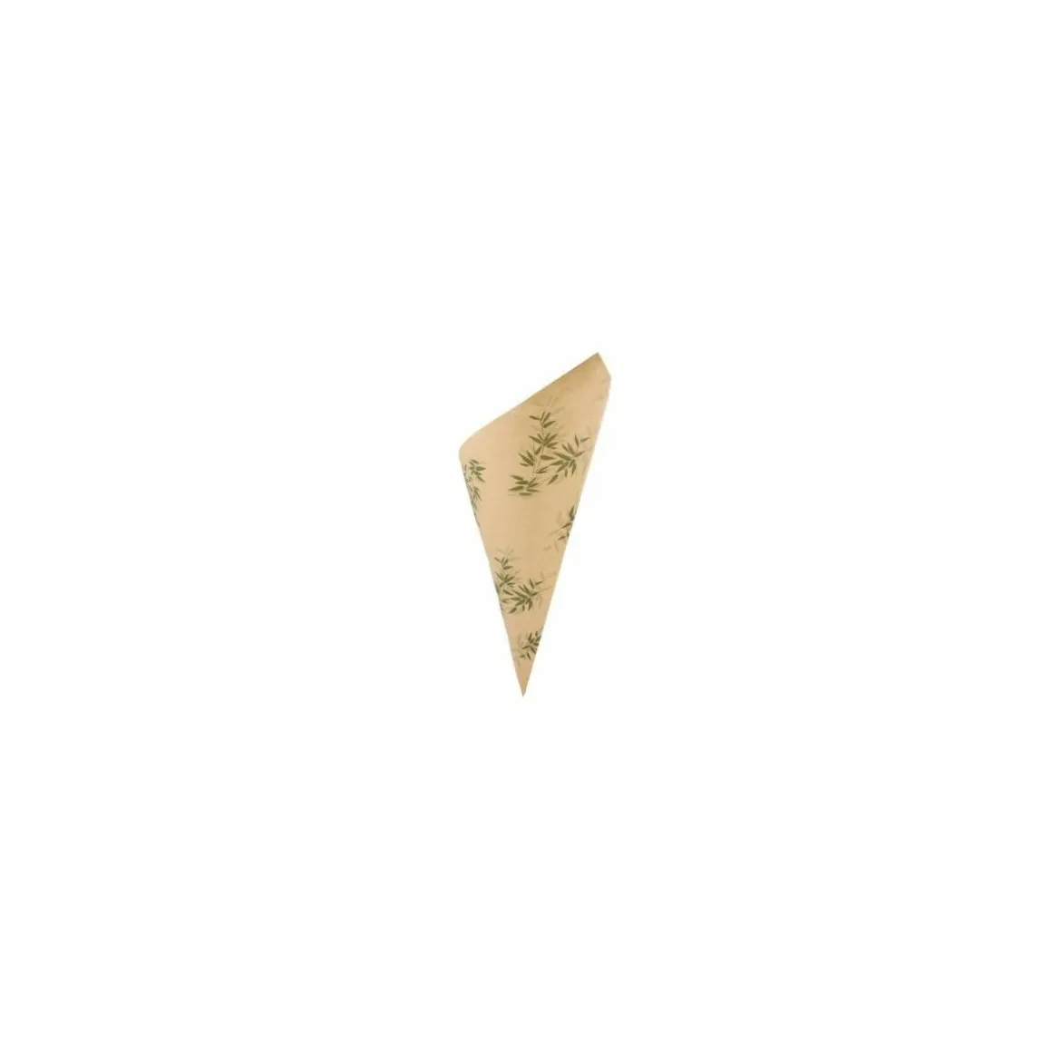 Sachet cône kraft "Feel green" 29,5 x 21 cm - par 250