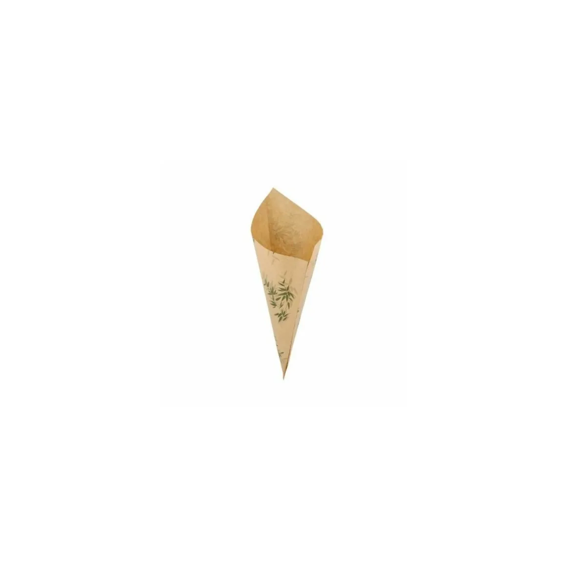 Sachet cône kraft "Feel green" 29,5 x 21 cm - par 250