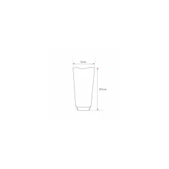 Sachet confiseur fond carton JOYEUSES PAQUES VERT 12 x 27,5 cm - par 100