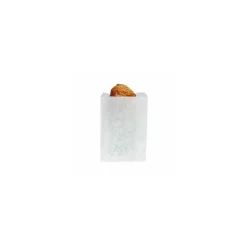 Sachet croissants papier kraft blanc 14 + 7 x 22 cm (n°103) - par 1000