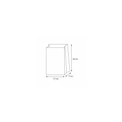 Sachet croissants papier kraft brun 17 + 7 x 36 cm (n°106) - par 1000