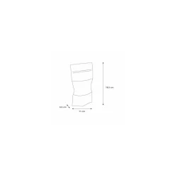 Sachet Doypack kraft brun avec zip et fenêtre 11 + 6,5 x 18,5 cm - par 100