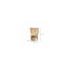 Sachet Doypack kraft brun avec zip et fenêtre 21 + 11 x 31 cm - par 100