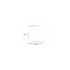 Sachet kraft blanc ouvert 2 côtés 