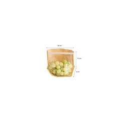 Sachet kraft fermeture auto-adhésive TURTLE PACK 20 x 15 x 4 cm - par 100