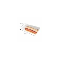 Sachet kraft ouvert sur 2 côtés blanc 25 x 13 cm - par 100