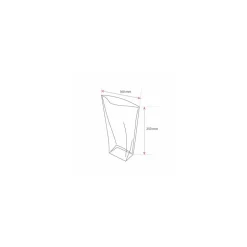 Sachet plastique écorné 16 x 25 cm - par 100
