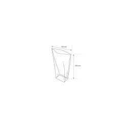 Sachet plastique écorné 10 x 19 cm - par 100