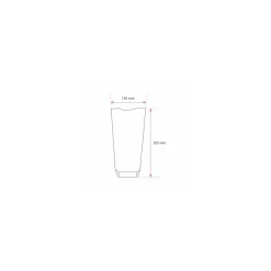 Sachet plastique fond carton "Dentelle blanche" 14 x 30,5 cm - par 100