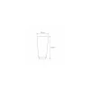 Sachet plastique fond carton "Dentelle blanche" 10 x 22 cm - par 100