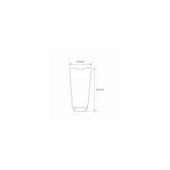 Sachet plastique fond carton "Dentelle blanche" 10 x 22 cm - par 100