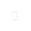Sachet plastique fond carton "Dentelle or" 12 x 26 cm - par 100