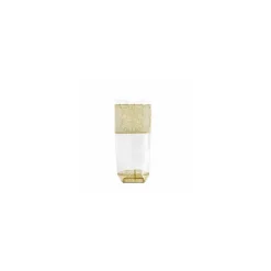 Sachet plastique fond carton "Dentelle or" 12 x 26 cm - par 100