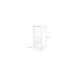 Sachet SOS kraft brun vergé avec fenêtre 8,5 + 5 x 21,5 cm - par 100