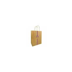 Sac kraft bleu blanc rouge 21 x 19 + 8 cm - par 50