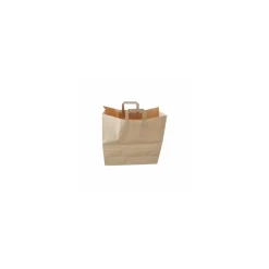 Sac kraft brun à poignées plates 45 x 17 x 47 cm - par 150