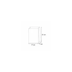 Sac kraft brun 30 x 17 + 7 cm - par 1000