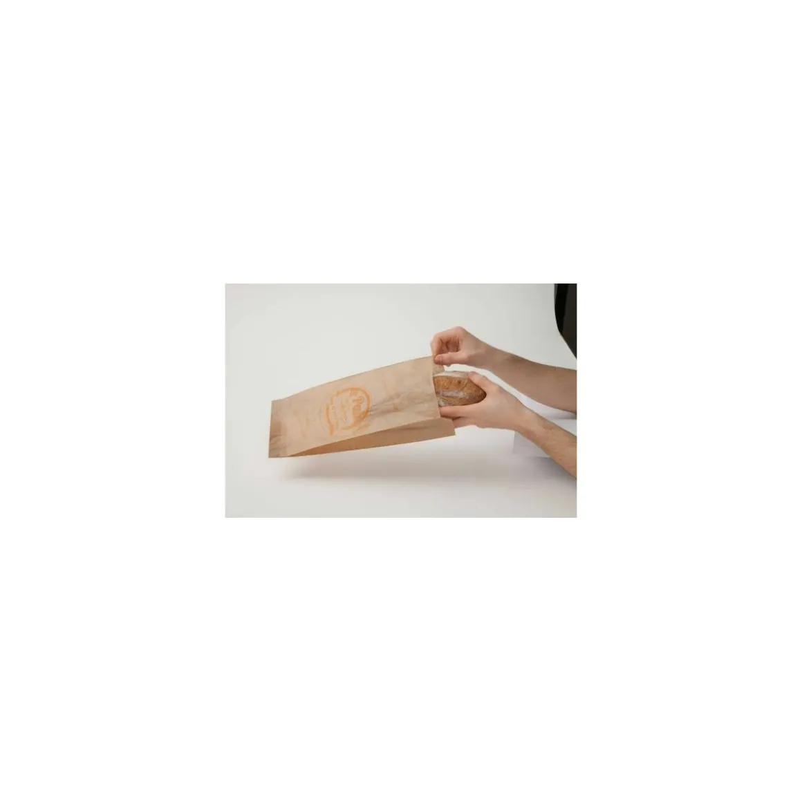 Sac à pain kraft jaune 35 x 14 + 3 cm - par 250