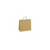 Sac papier kraft brun à poignées torsadées 45 + 17 x 48 cm - par 50
