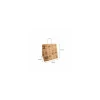 Sac papier kraft brun à poignées torsadées "Times" 26 + 20 x 27 cm - par 250