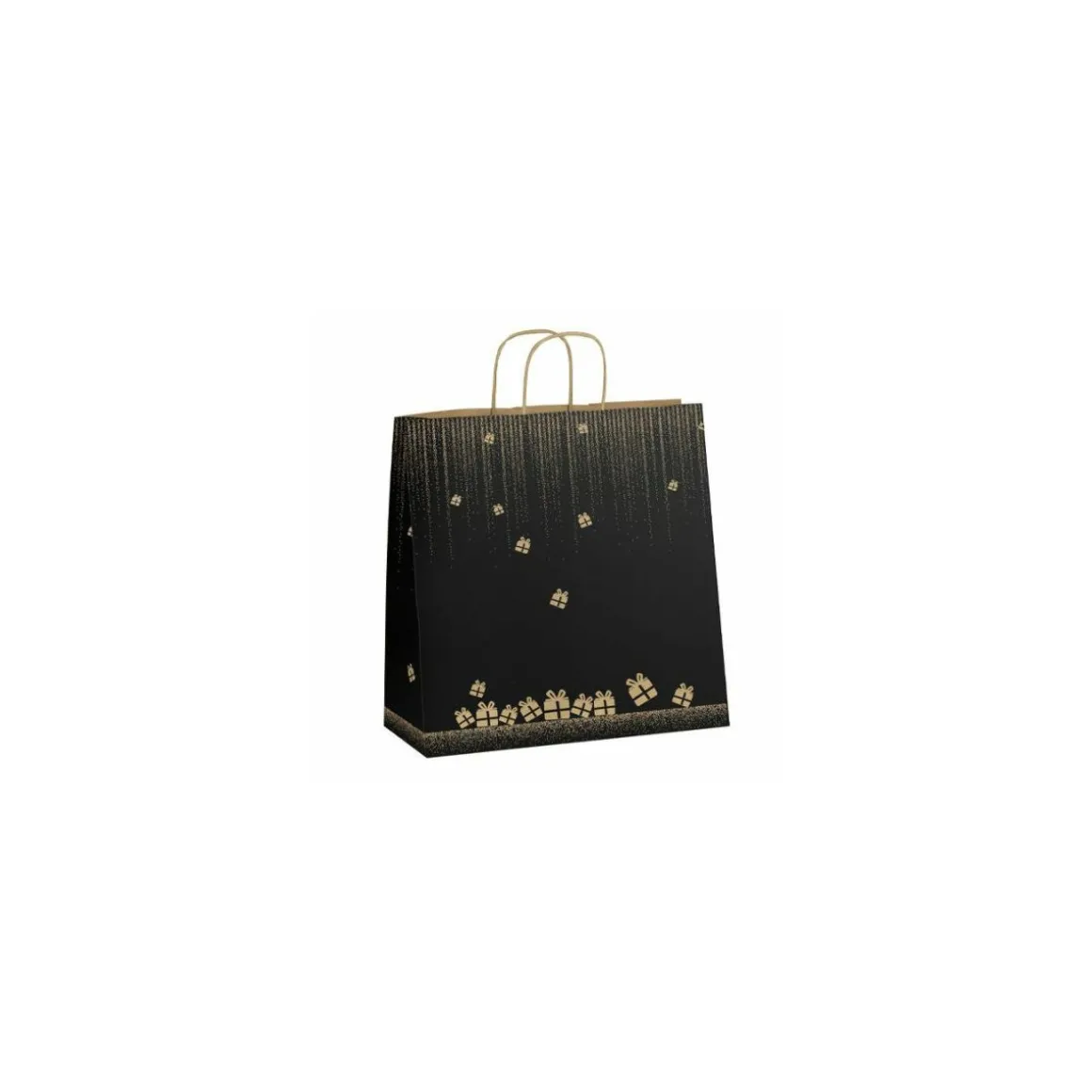 Sac papier kraft à poignées torsadées "Gala" 41 + 14 x 35 cm - par 50