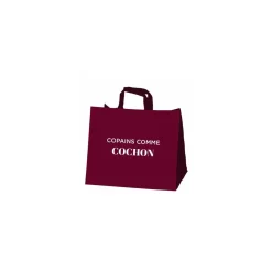 Sac réutilisable PP non tissé " Copain comme cochon" 37,5 x 34,5 + 17 cm - par 100