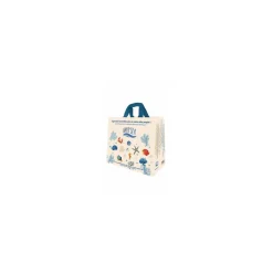 Sac réutilisable PP tissé imprimé poissonnerie 45 x 40 + 22 cm - par 25
