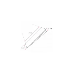 Sac sandwich plastique transparent perforé 10 + 2 + 2 x 34 cm - par 500