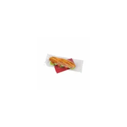 Sac sandwich plastique transparent perforé 10 + 2 + 2 x 34 cm - par 500