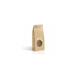 Sac SOS snow kraft brun à fenêtre ronde 10 x 5,5 x 28,5 cm - Par 100