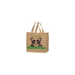 Sac toile de jute panda 37 x 36 + 23 cm - par 25