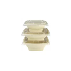 Saladier bio carré 100 cl 18 cm - par 75