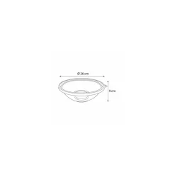 Saladier cristal 2,25 L ø 26 cm - par 50