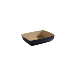 Saladier GN 1/2 Frida mélamine bois/noir 32,5 x 26,5 x 7,5 cm 4 L