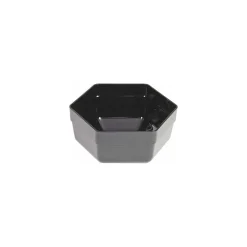 Saladier hexagonal ABS noir 1,8 L