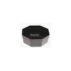 Saladier octogonal ABS noir 3 L