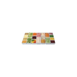 Saladier rectangulaire Chunky Crock mélaminé blanc 2,0 L