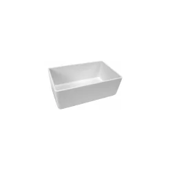 Saladier rectangulaire Chunky Crock mélaminé blanc 3,2 L